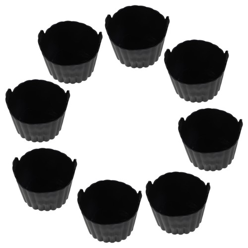 Reusable black silicone egg - black,
