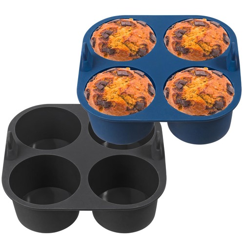 Silicone deep muffin - tray, for