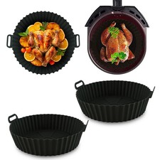 2Pcs Air Fryer Liners Silicone