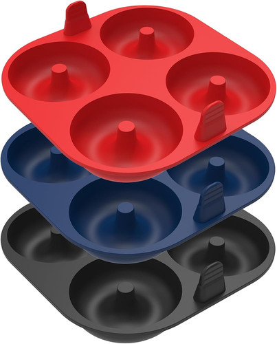Donut mold 3pcs silicone - mold,