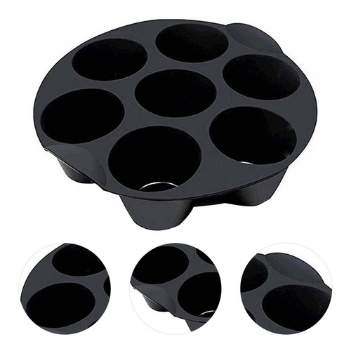 Black silicone muffin tray - muffin,