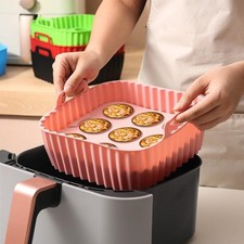 2Pcs Square Silicone Air Fryer